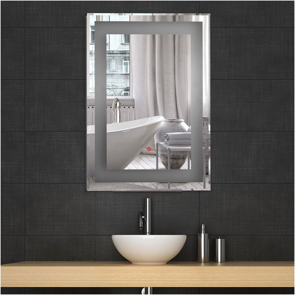 19 Inch Wide Bathroom Mirrors Lovely Amazon Decoraport Vertical Rectangle Led Bathroom Mirror