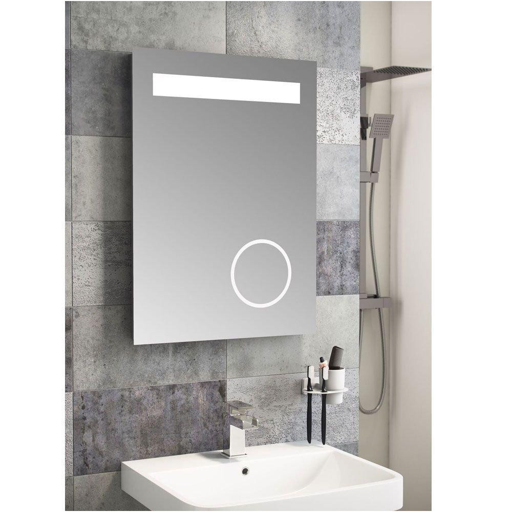 Elegant Bathroom Mirror with Shaving Point