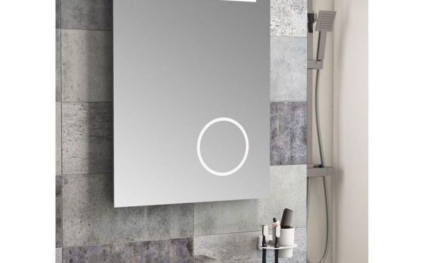 Bathroom Mirrors with Shaver sockets Awesome Cassellie Led Bathroom Mirror 500mm W X 700mm H with Magnifying