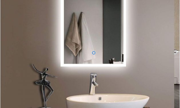 Bathroom Wall Mirrors Cut to Size Lovely Amazon 20 X 28 In Vertical Led Bathroom Silvered Mirror with
