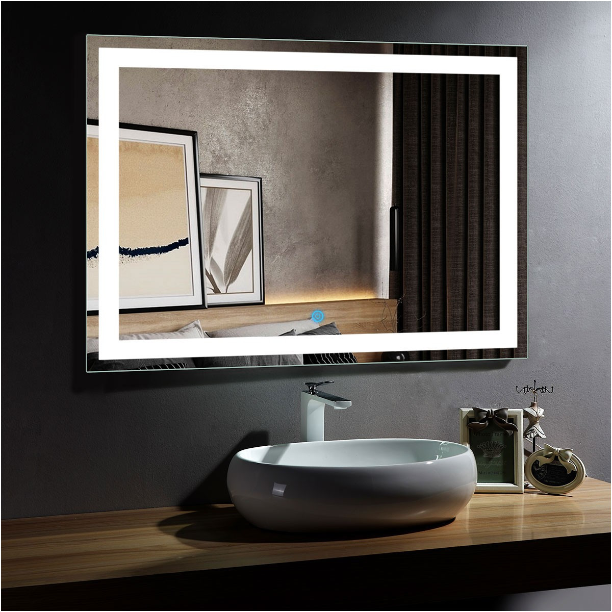 Luxury Bathroom Wall Mirrors No Frame