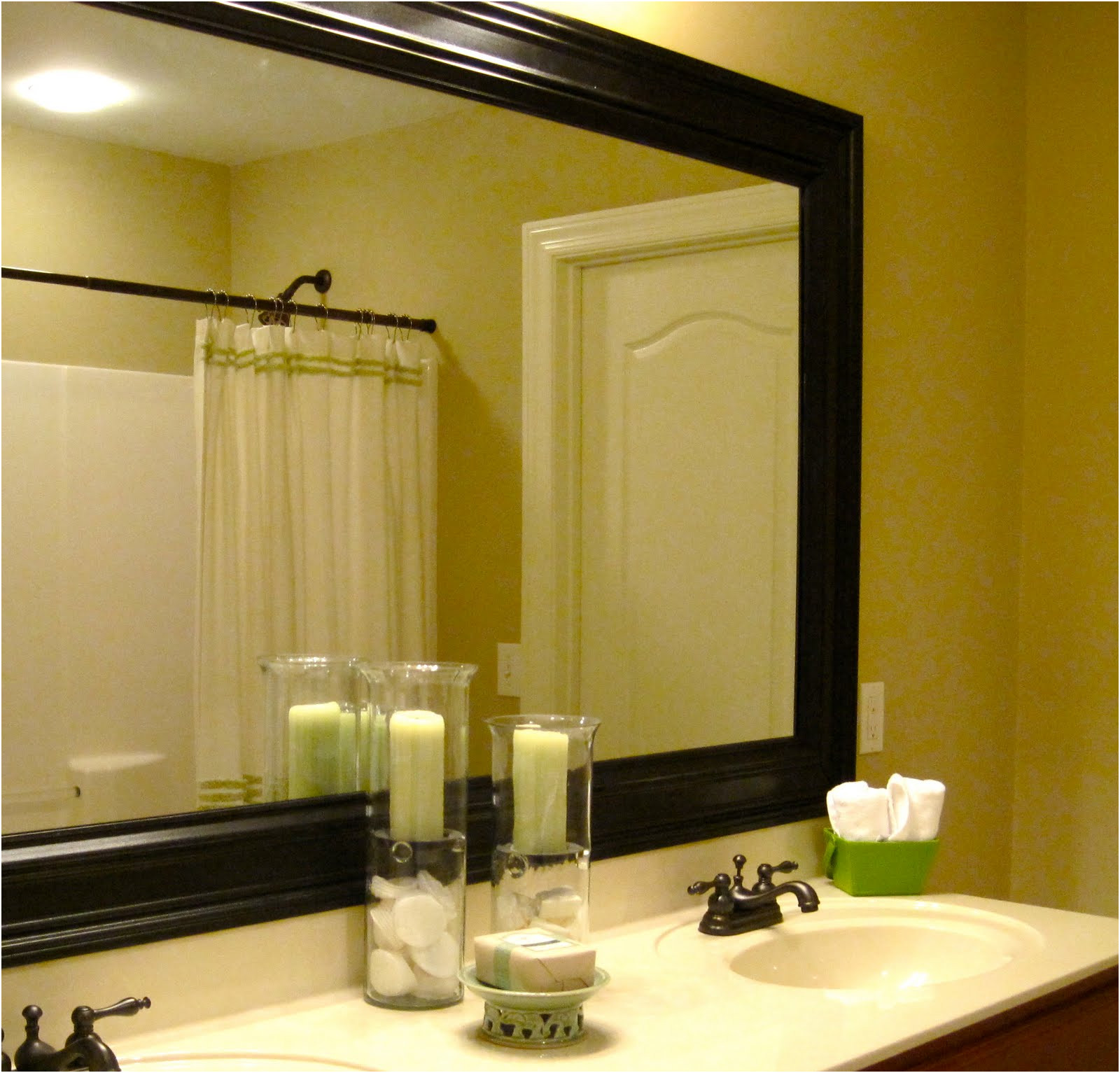 Fresh Framing A Bathroom Mirror with Molding