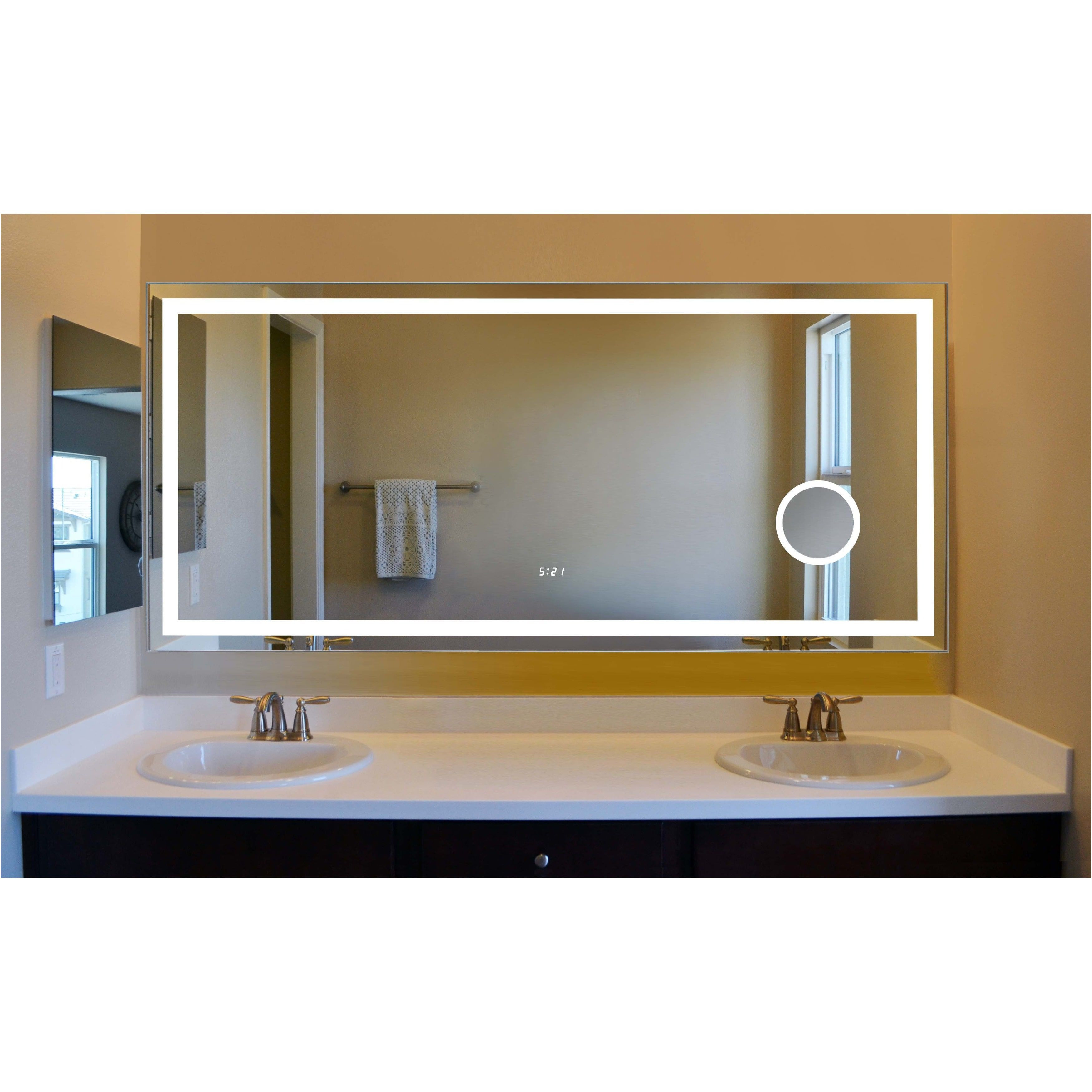 Unique Illuminated Bathroom Mirror 800mm Wide