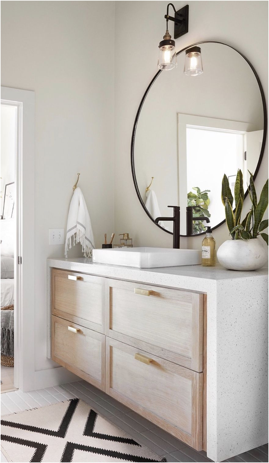 Fresh Large White Mirrored Bathroom Cabinet