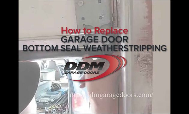 Replacing Garage Door Seal New How to Replace Garage Door Bottom Seal Weatherstripping