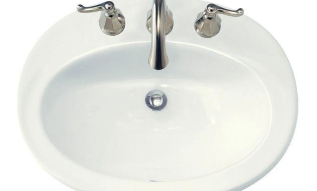 Self Rimmed Bathroom Sink Best Of American Standard Piazza Self Rimming Bathroom Sink In White