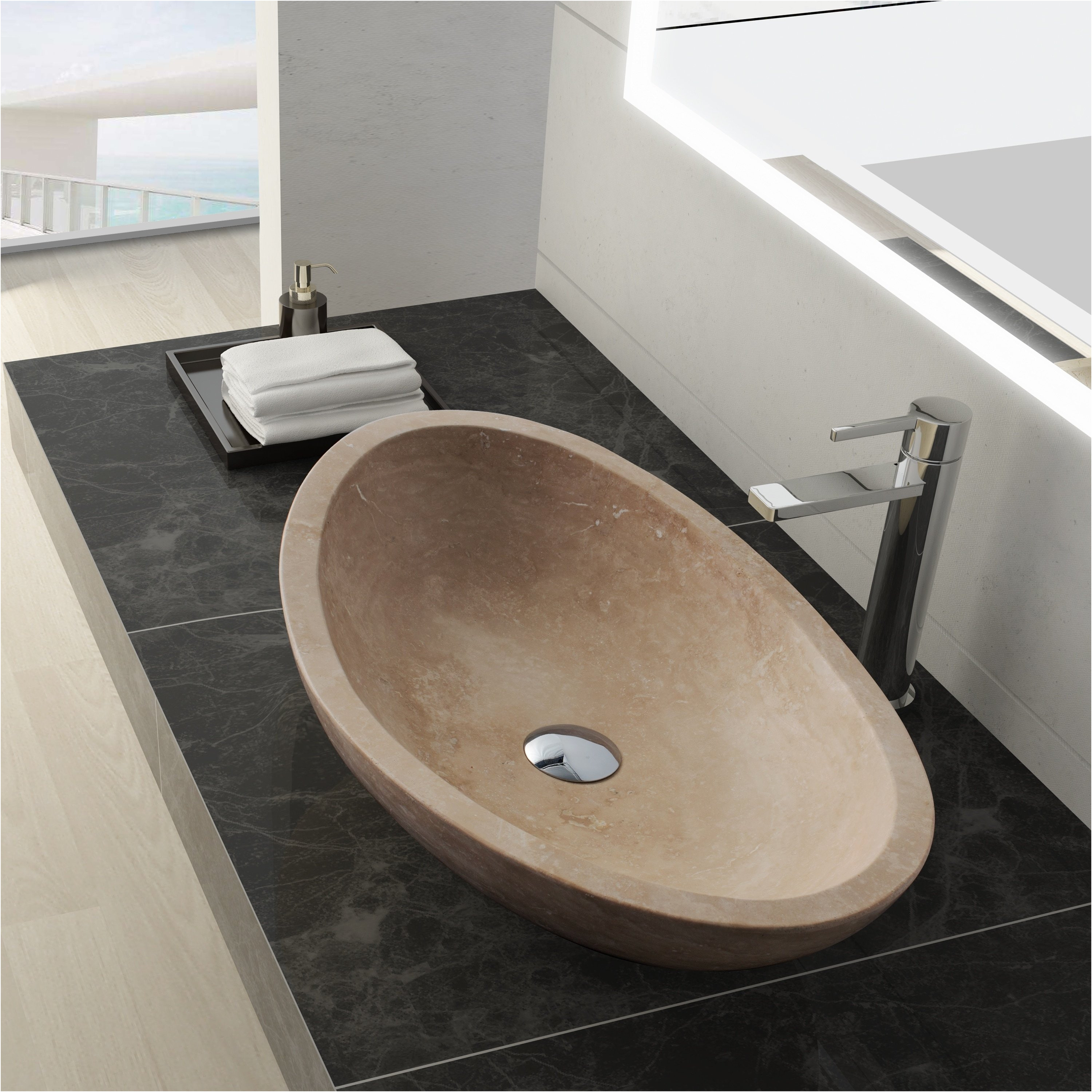 Elegant Stone Bathroom Sinks Clearance