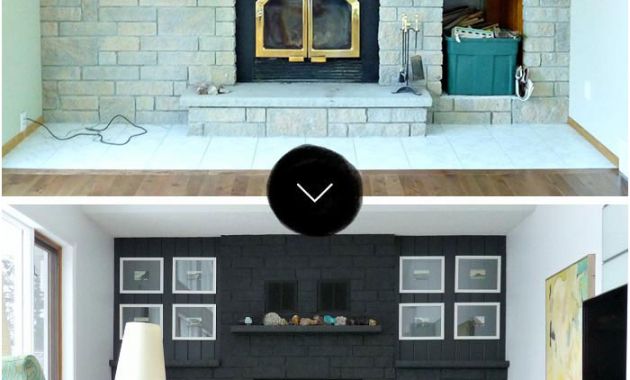 Before and after Fireplace Remodel Awesome before &amp; after Gorgeous Fireplace Makeovers – Design Sponge