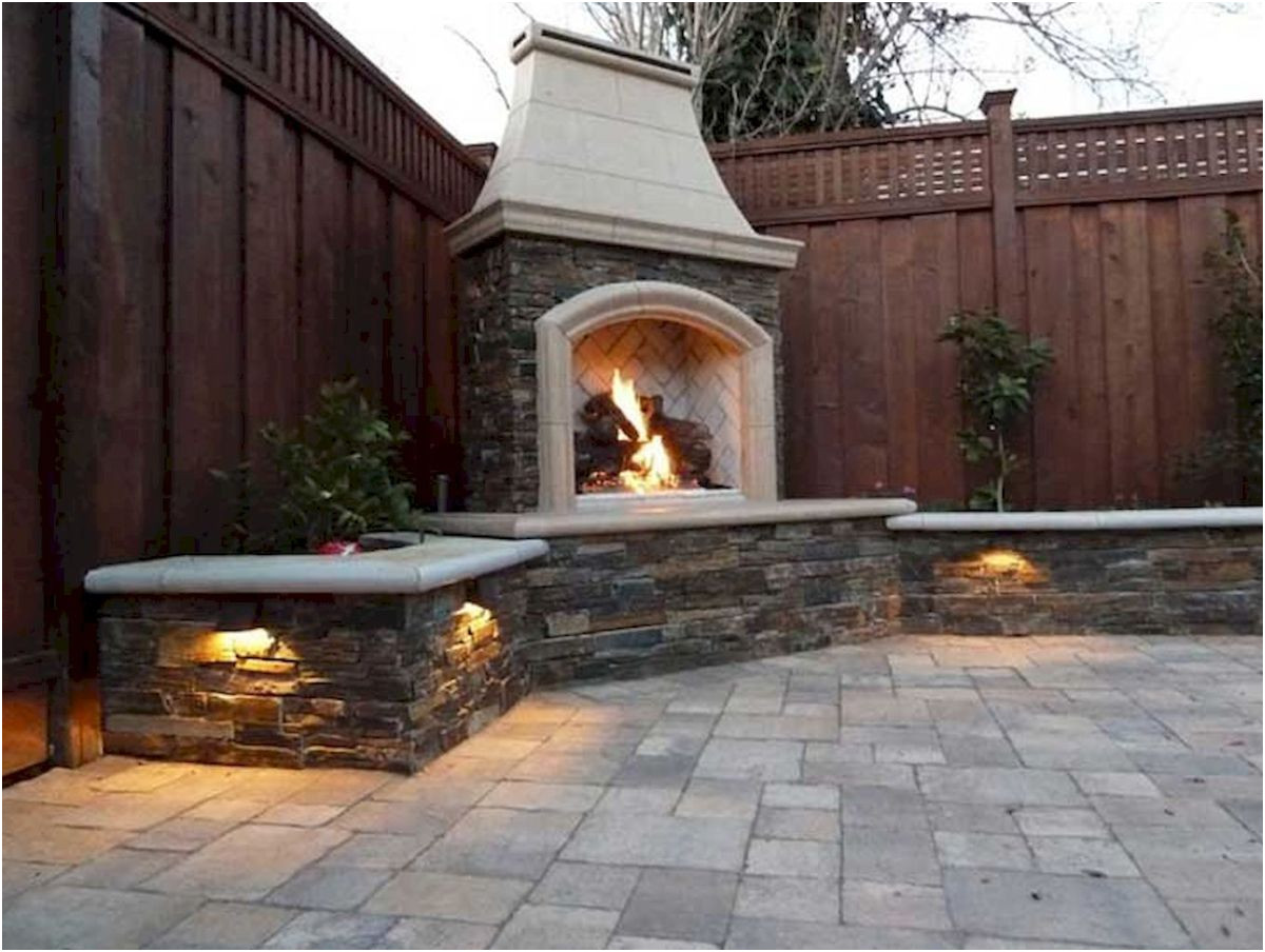 Awesome Backyard Ideas with Fireplace