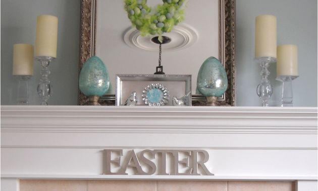 Decorative Ideas for Fireplace Mantels Fresh Easter Decorating Ideas Decorate A Simple Easter Mantel