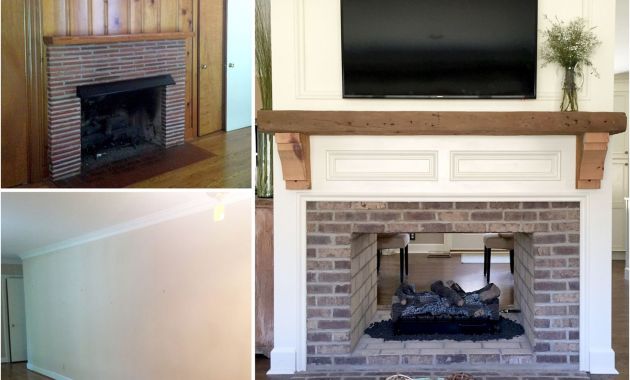 Fireplace Brick Remodel Awesome Fireplace Renovation Converting A Single Sided Fireplace to