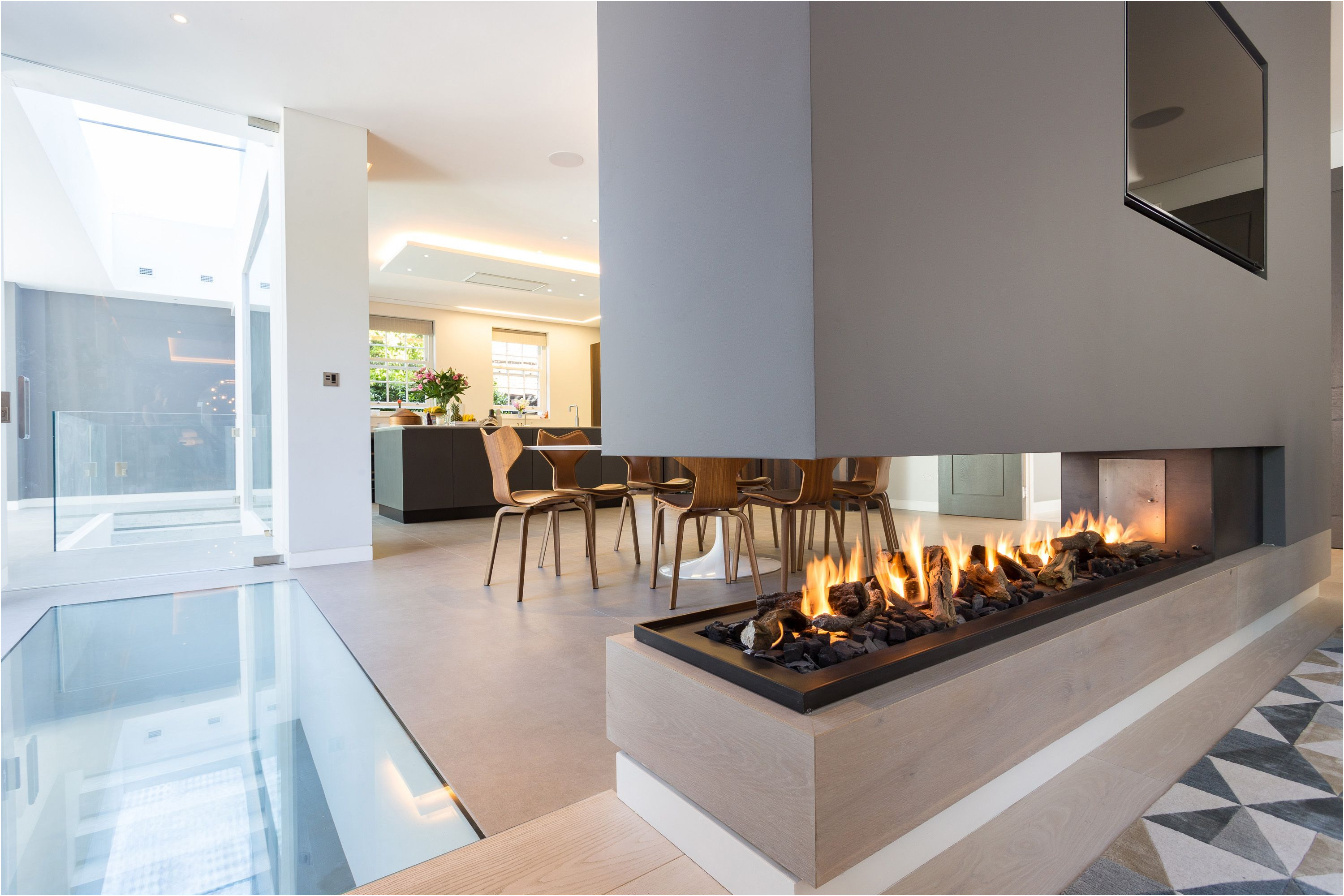 Fireplace Ideas Gas New This Stunning Three Sided Gas Fireplace forms Part Of A Room