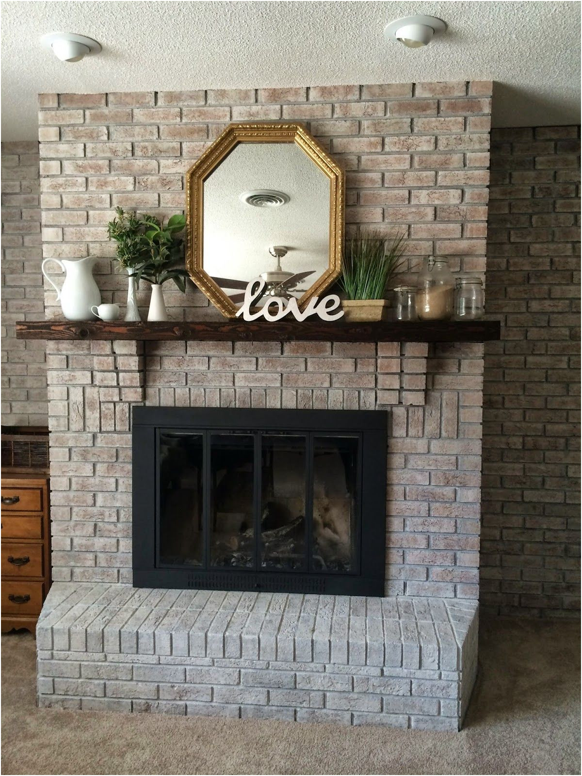 Fireplace Painting Ideas Brick Inspirational White Washing Brick with Gray Beige Walking with Dancers