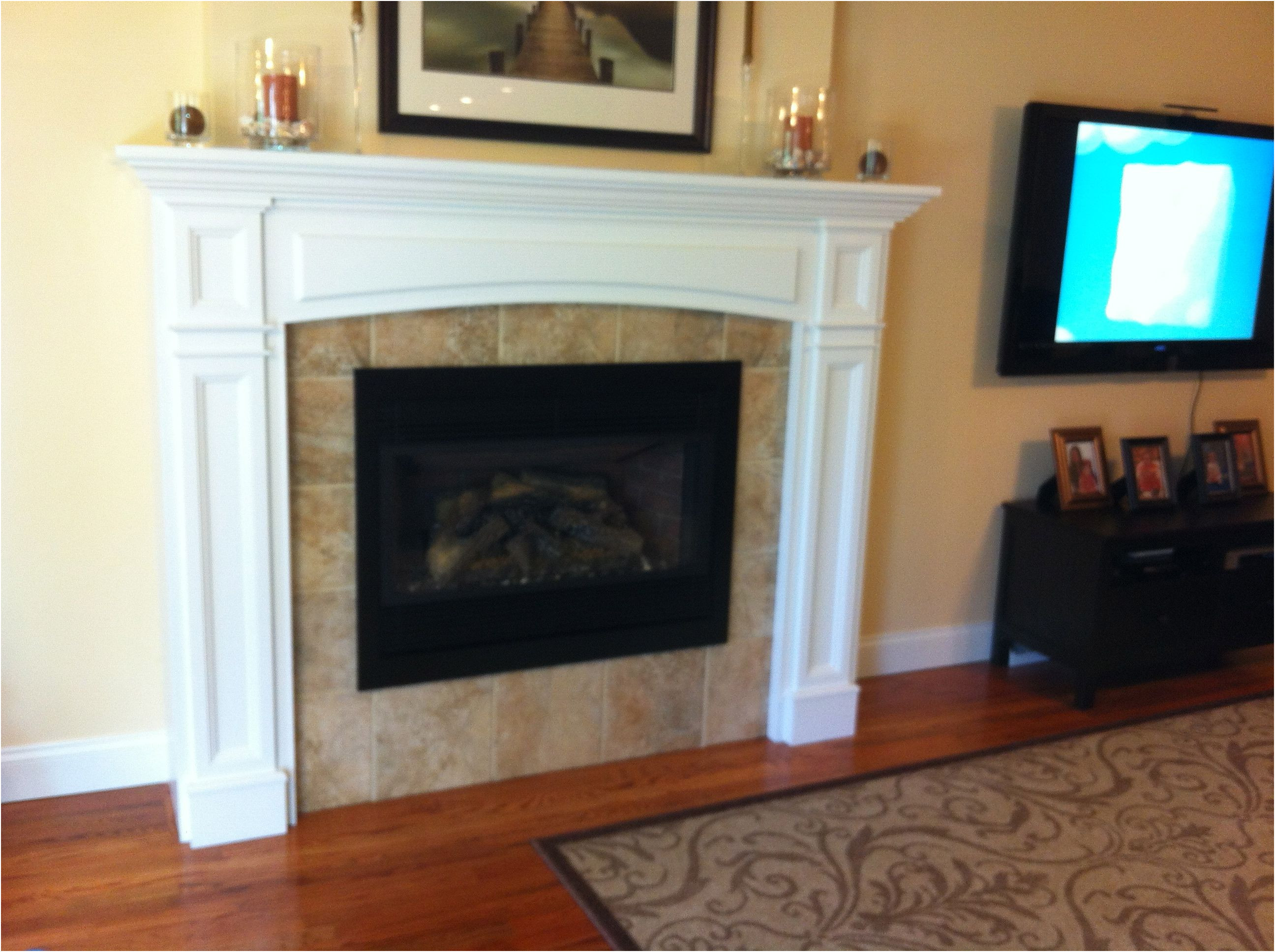 Lovely Fireplace Tile Surround Ideas