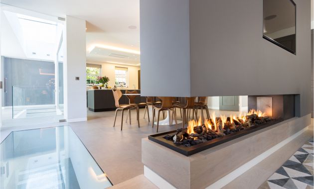 Gas Fireplace Idea Lovely This Stunning Three Sided Gas Fireplace forms Part Of A Room