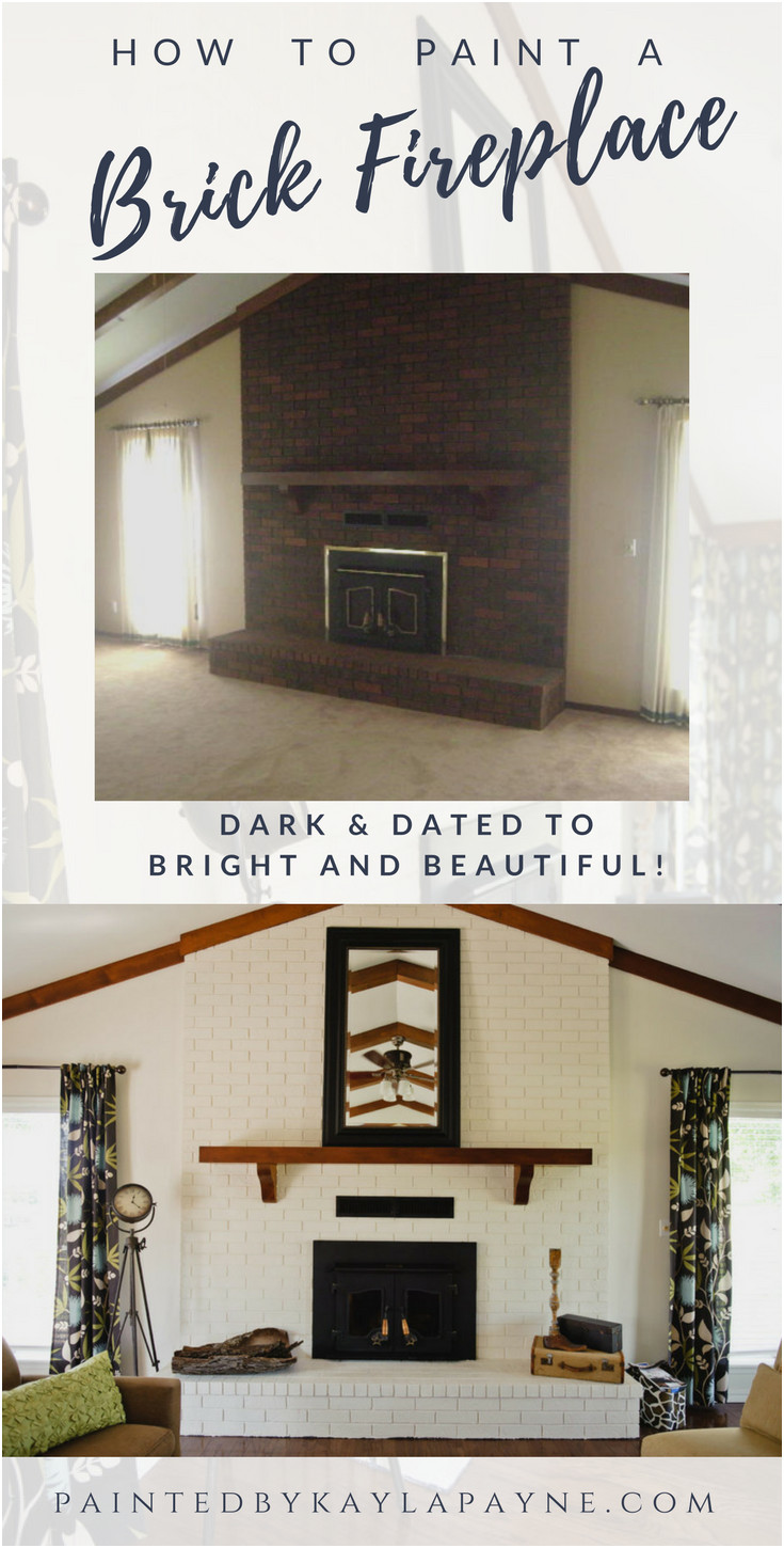 New Ideas for Painting A Brick Fireplace