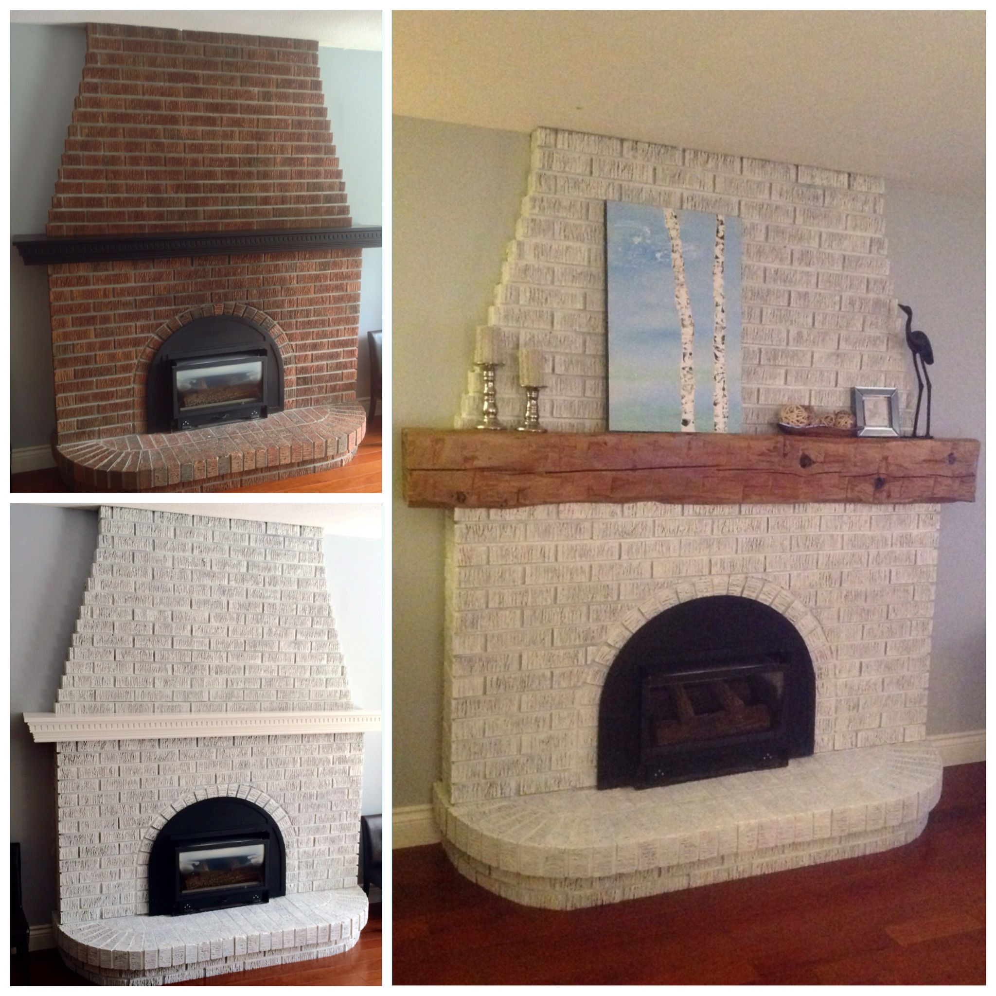 Beautiful Painting A Brick Fireplace Ideas