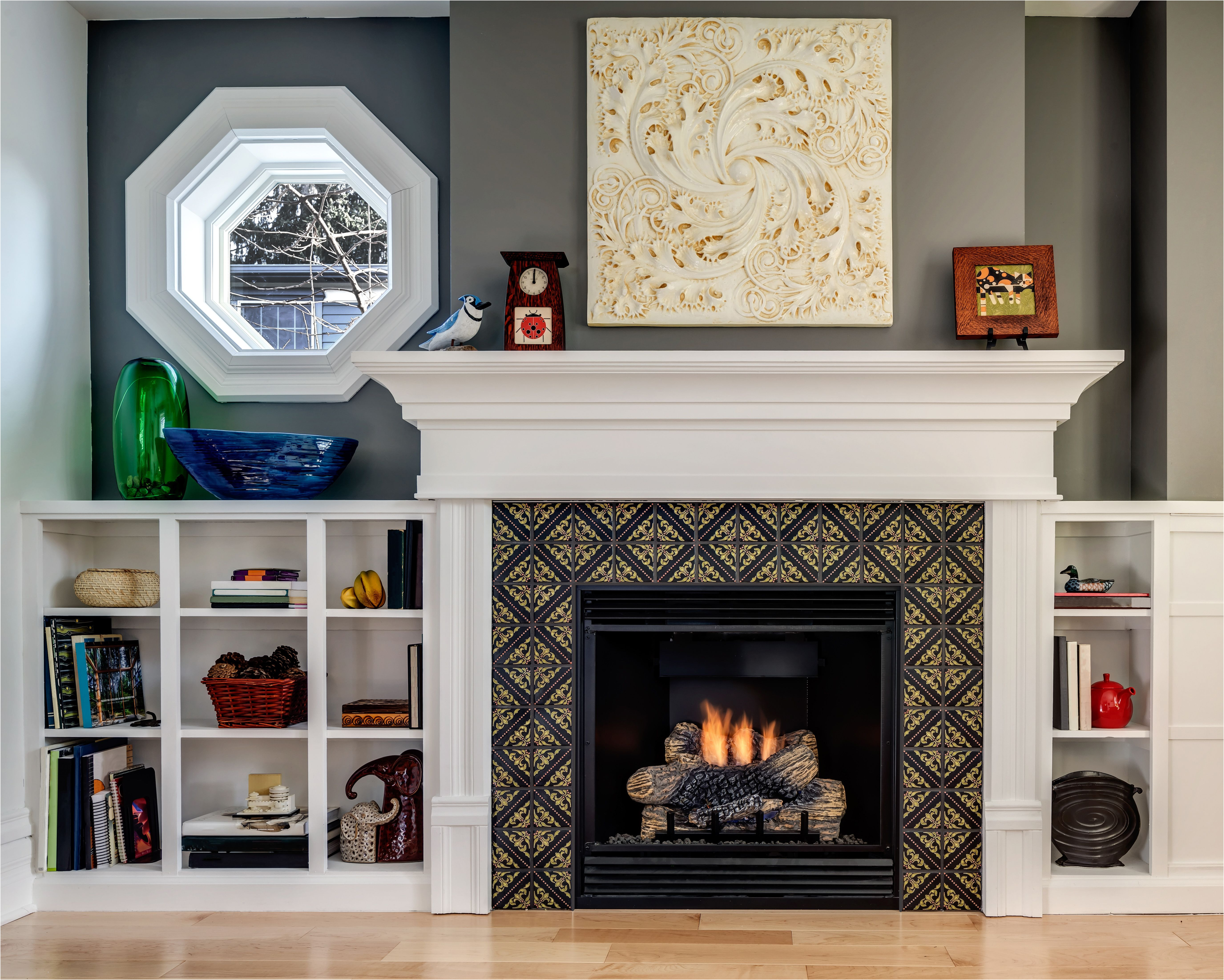 Tiled Fireplace Designs Lovely This Small but Stylish Fireplace Features Our Lisbon Tile