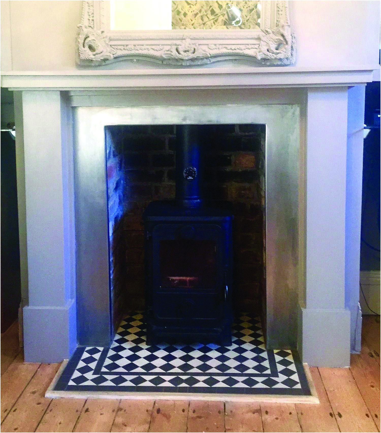 Elegant Tiled Fireplace Surround Ideas